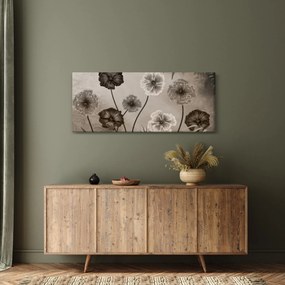 Kép - Rajzolt virágok (120x50 cm)