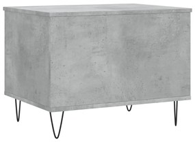 betonszürke szerelt fa dohányzóasztal 60 x 44,5 x 45 cm