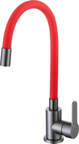 Piros Melanstar ĂllĂł Pvd Konyhai Csaptelep Rugalmas KifolyĂłcsĆvel