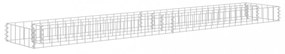 horganyzott acél gabion magaságyás 180 x 30 x 10 cm