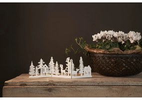 Fehér fénydekoráció karácsonyi mintával Fauna – Star Trading