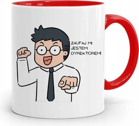 Igazgatónak Piros Bögre Bízz Bennem! Ajándék fényképes nyomattal