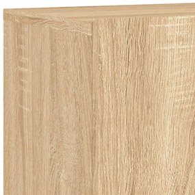 2 db sonoma tölgy színű fali TV-szekrény 80 x 30 x 41 cm