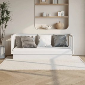kanapéágy ágy matrac fehér 75x190 cm tömör fa fenyőfa