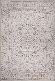 Krémszürke zsinóros szőnyeg,lapos,külső-belső 115x170cm