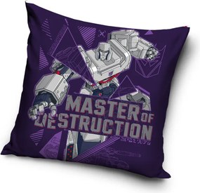 Transformers Master of Destruction párnahuzat 40x40 cm Velúr