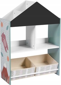 Játéktároló szekrény zöld Toffy&amp;friends. TF6806