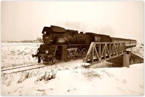 Poszterek 120x80 Gőzmozdony Ol 49-59 Wolsztyn