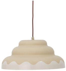 Krémszínű függőlámpa fém búrával ø 40 cm Lacya – Bloomingville