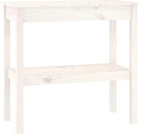 vidaXL fehér tömör fenyőfa tálalóasztal 80 x 40 x 75 cm
