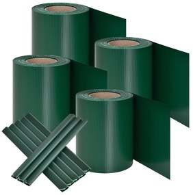 Juskys PVC védőöv a kerítéshez 4 db - zöld
