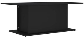 Fekete szerelt fa dohányzóasztal 102x55,5x40 cm