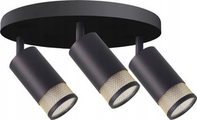 Plafon Spot Flin Candellux Fekete Fa 3xGU10 98-27696