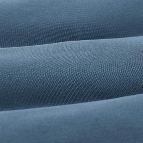 Párnázott dupla hintaágy, levehető ívelt bambusz rúddal, kék és bézs