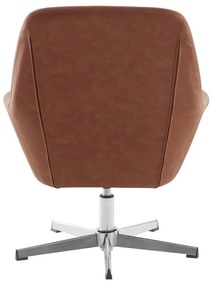 Barna bőrutánzat fotel Naomi - Støraa