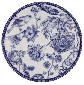 24 darabos étkészlet fehér/kék/porcelán