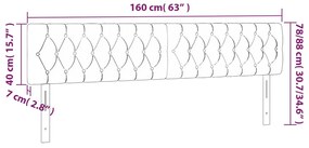 2 db sötétkék bársony fejtámla 80x7x78/88 cm