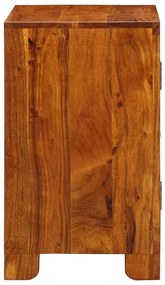 tömörfa akácfa többszínű komód 50x35x60