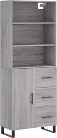vidaXL szürke sonoma szerelt fa magasszekrény 69,5 x 34 x 180 cm