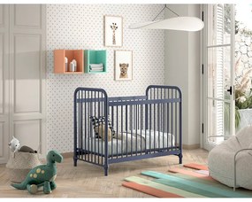 Kék fém babaágy 60x120 cm BRONXX – Vipack