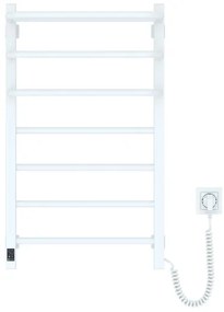 Fürdőszobai elektromos radiátor termosztáttal FORTIS 350W/230V 80,6 cm IP44 fehér jobb oldali