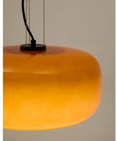 Narancssárga LED függőlámpa üveg búrával ø 38 cm Reig – Kave Home