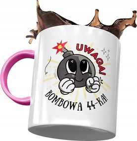 Rózsaszín Bögre Születésnapra 44 44-es 44-es Ajándék Nyomtatott Fotóval