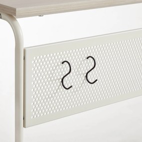 C-alakú kerekes oldalasztal 55x34x66cm bézs