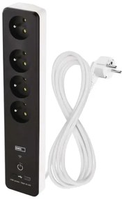 GoSmart 4Z okos hosszabbító kapcsolóval, 1xUSB-A, 1xUSB-C, 2 m, Wi-Fi Tuya