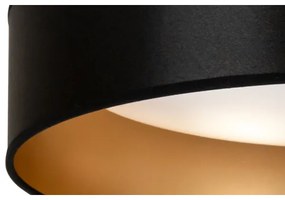 Duolla - LED Mennyezeti lámpa ROLLER LED/24W/230V átm. 45 cm fekete/arany