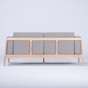 Fawn szürke kanapé tölgyfából, 180 cm - Gazzda