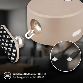 Briloner 3896011 - TARI LED fali lámpa, tölthető és dimmelhető, 1,6 W/5 V, 1500 mAh, bézs