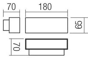 Redo 90096 - PLANIT kültéri LED lámpatest LED/10W/230V 3000K IP54 antracit