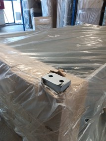 AKCIÓ világosszürke, kinyitható sarokkanapé ZENOVA 220x140 cm, kétoldalas II. osztály