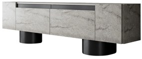 TV szekrény Bohem - Travertine, Black