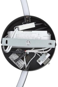 Design fali lámpa fekete 67cm LED-del, 3 fokozatban dimmelhető - Anello