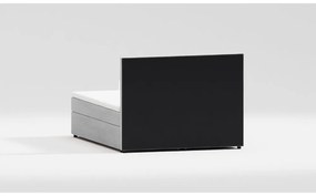 Világosszürke ágyneműtartós boxspring ágy 140x200 cm Flip – Ropez