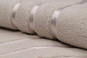 Dolce világosbarna mikropamut fürdőlepedő szett, 2 db, 70x140 cm