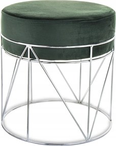 Pufa Zöld Ezüst Velúr 38cm Ülőgarnitúra