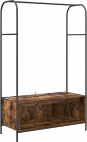 vidaXL Ruhafogó tárolóval Barna Tölgy 100 x 44 x 160 cm Faanyag