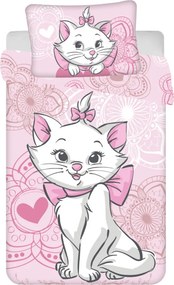 Disney Marie Aristocat gyerek, ovis ágyneműhuzat 100×135 cm, 40×60 cm