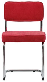 Piros kordbársony étkezőszék Rupert – Unique Furniture