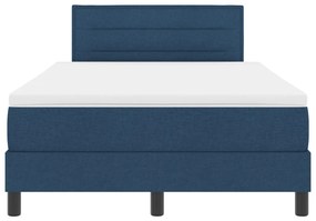 Boxspring Ágy Mattress-szel és LED Kék 120x200 cm Szövet