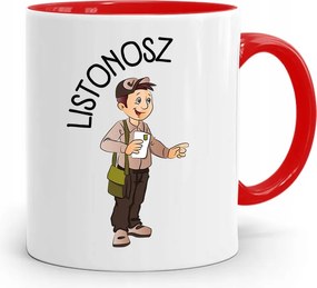 Piros Bögre Ajándék Postásnak Legjobb nyomott mintával