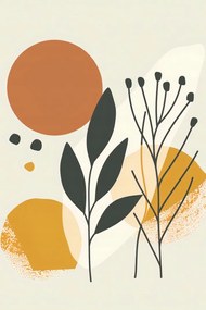 Poszter 40x60cm Botanikus nyomás