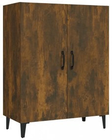 füstös tölgyszínű szerelt fa tálalószekrény 70 x 34 x 90 cm