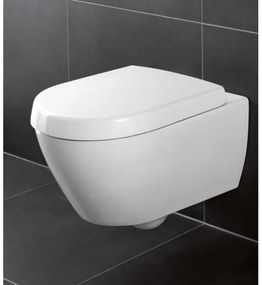 Villeroy & Boch 9M68S101 - SUBWAY 2.0 lassan záródó WC-ülőke, fehér