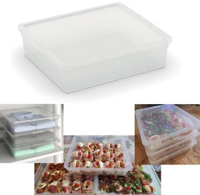 KIS Tárolódoboz C-BOX Flat 9l, átlátszó