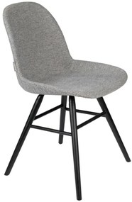 Albert Kuip design szék, viágosszürke szövet, fekete láb