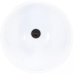 kerek fehér ipari függőlámpa 25 W 40 cm E27